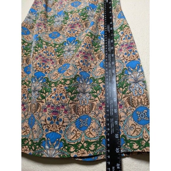 Floral Art Nouveau Sleeveless Mini Dress Size Medium Retro Indie Spring Festival - Picture 5 of 10